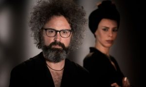 Simone Cristicchi e Amara in "Concerto mistico per Battiato" al Teatro Brancaccio