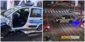Incidente sulla Casilina, polizia locale si scontra con auto guidata da 'Er Verdura'. Ipotesi semaforo rosso