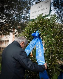Paolo Di Nella, il presidente Rocca depone una corona a 42 anni dal suo omicidio