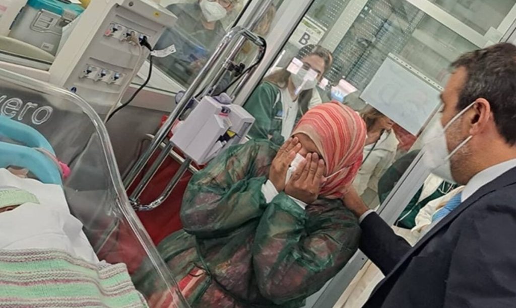 Bimba nata prematura e con sindrome da distress respiratorio neonatale salvata all'Umberto I